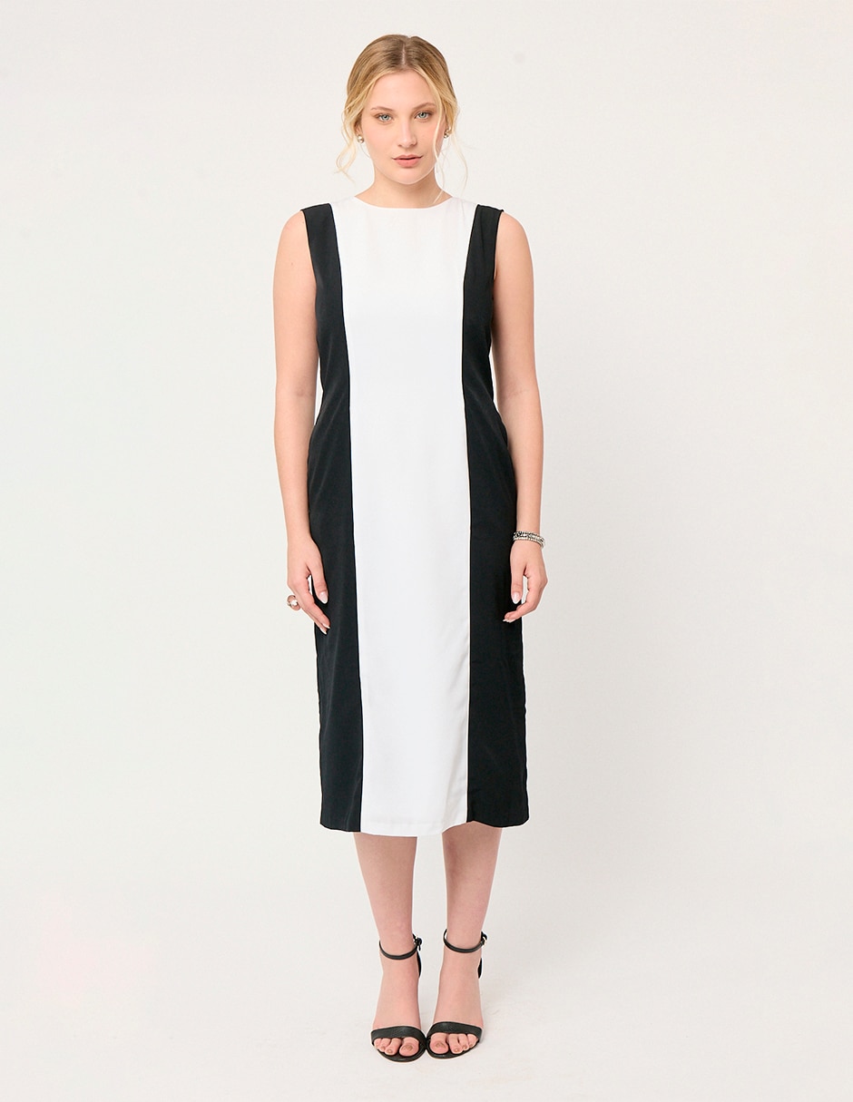 Vestido midi formal londres para mujer 1