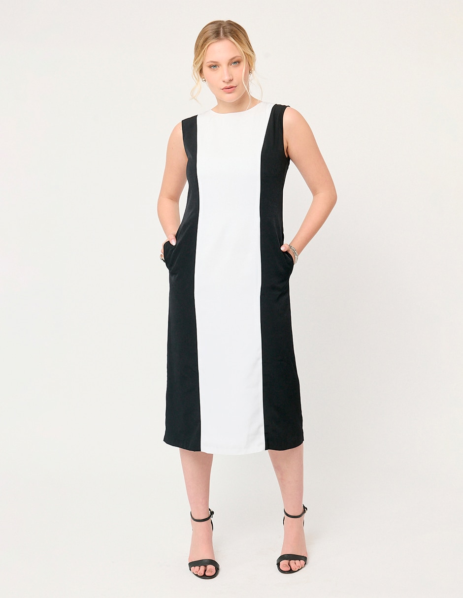 Vestido midi formal londres para mujer 4