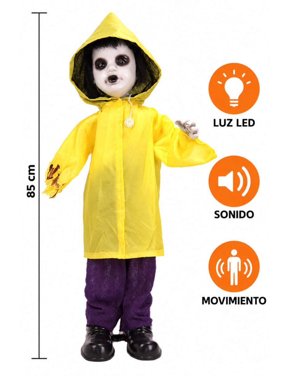 Figura decorativa de niño Halloween Animatronic 4