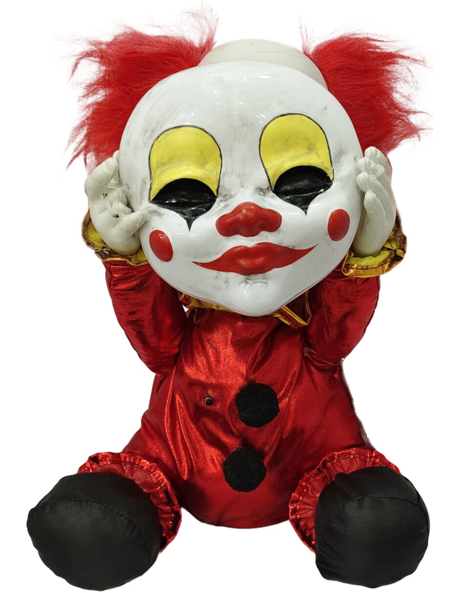 Figura decorativa de payaso halloween animatronic