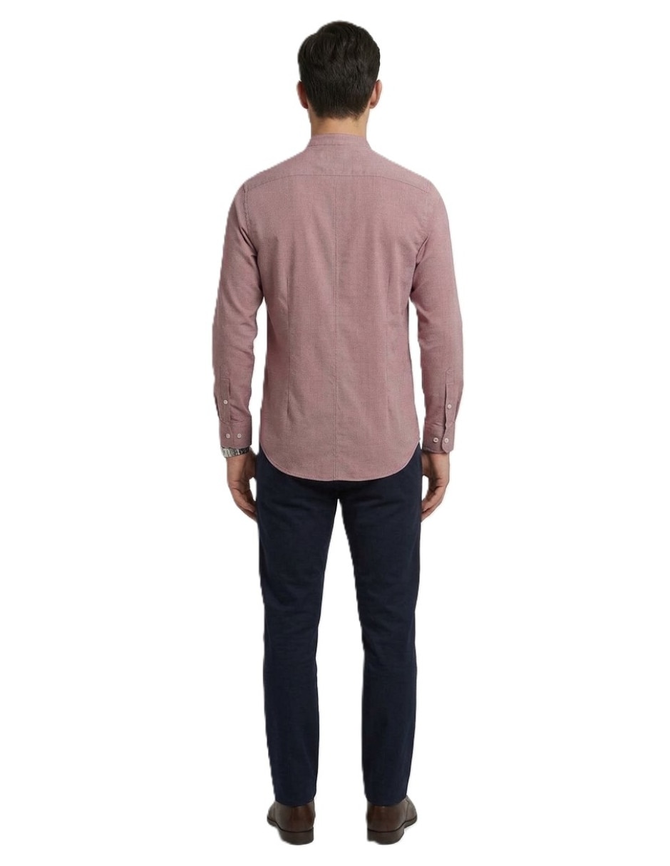 Camisa casual manga larga para hombre 5
