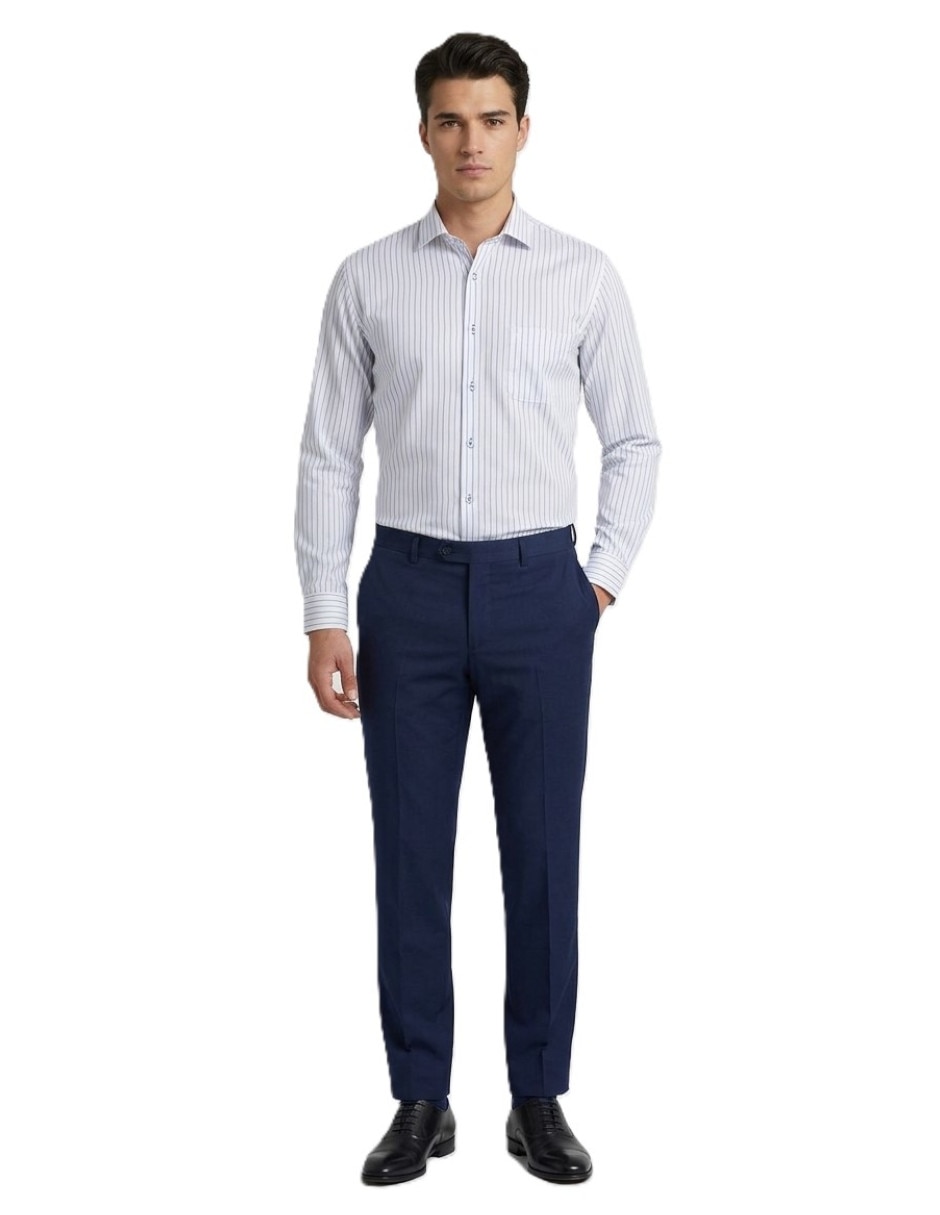 Camisa casual manga larga para hombre 5