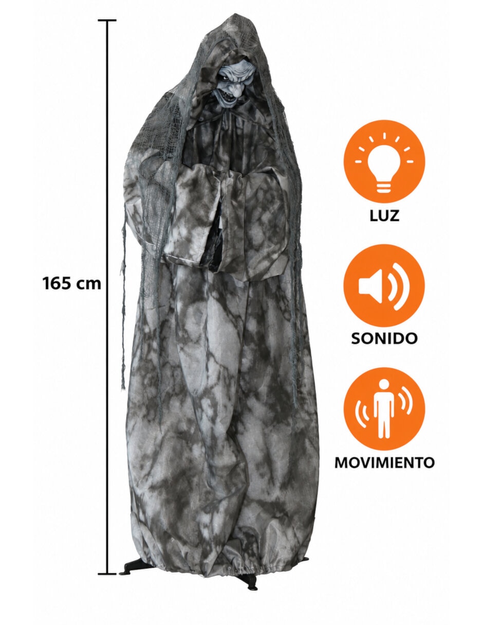 Figura decorativa de Bruja Halloween Animatronic 4