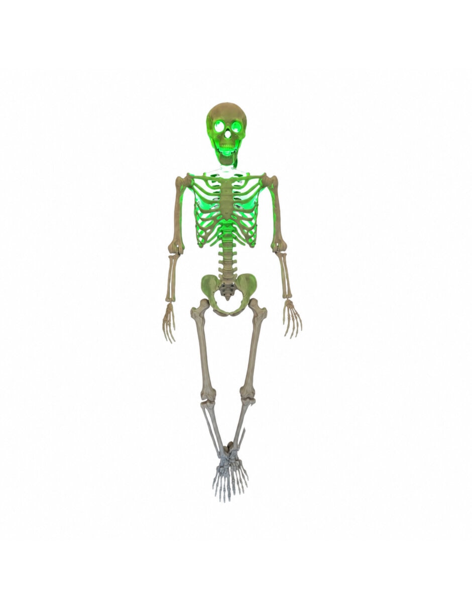 Figura decorativa de calavera halloween animatronic 3