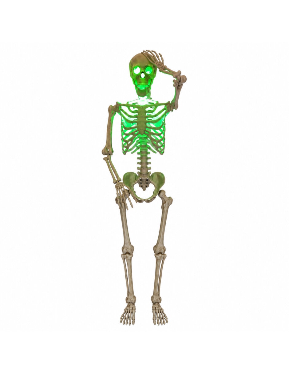 Figura decorativa de calavera halloween animatronic 2