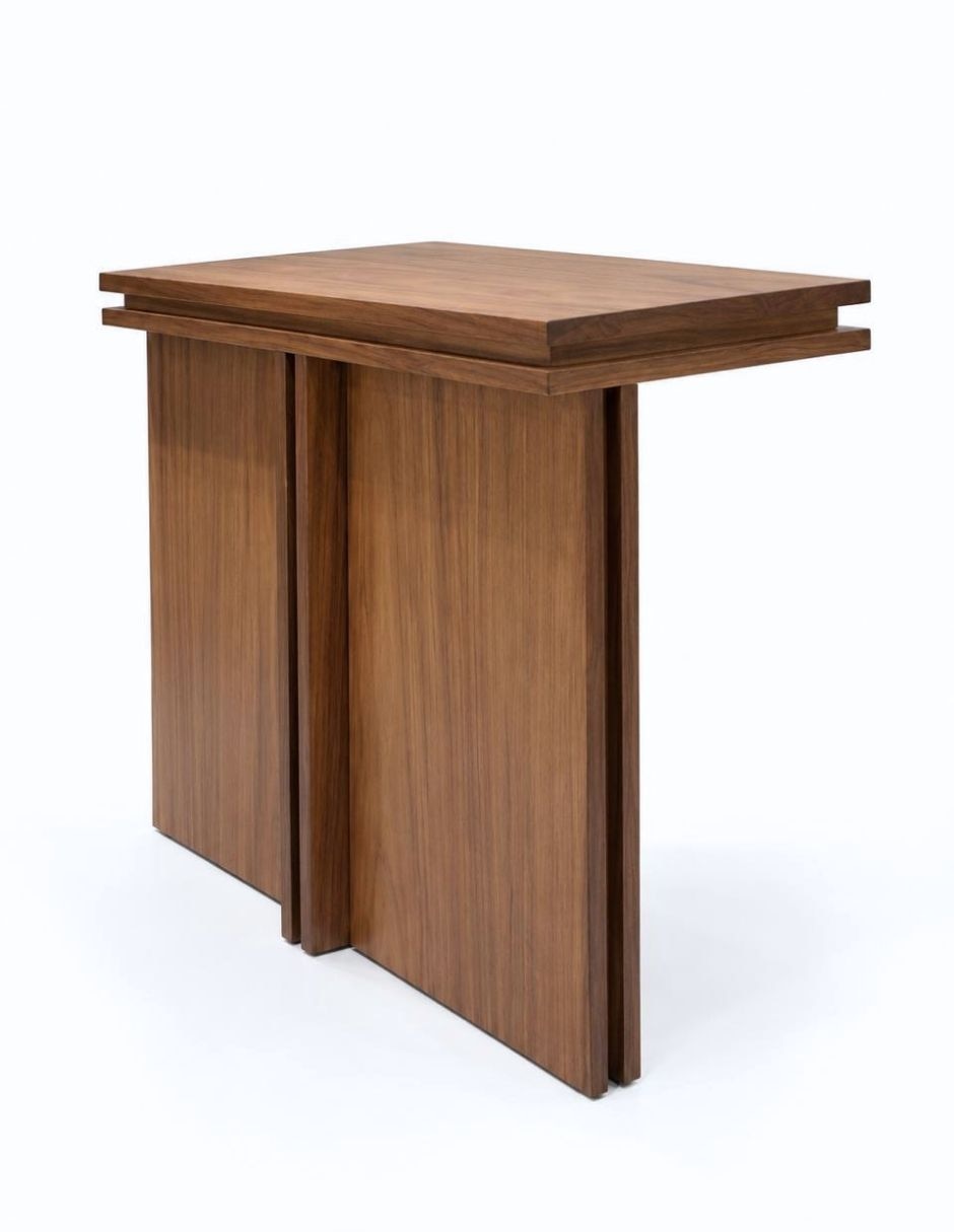 Mesa lateral mesa lateral de madera parota
