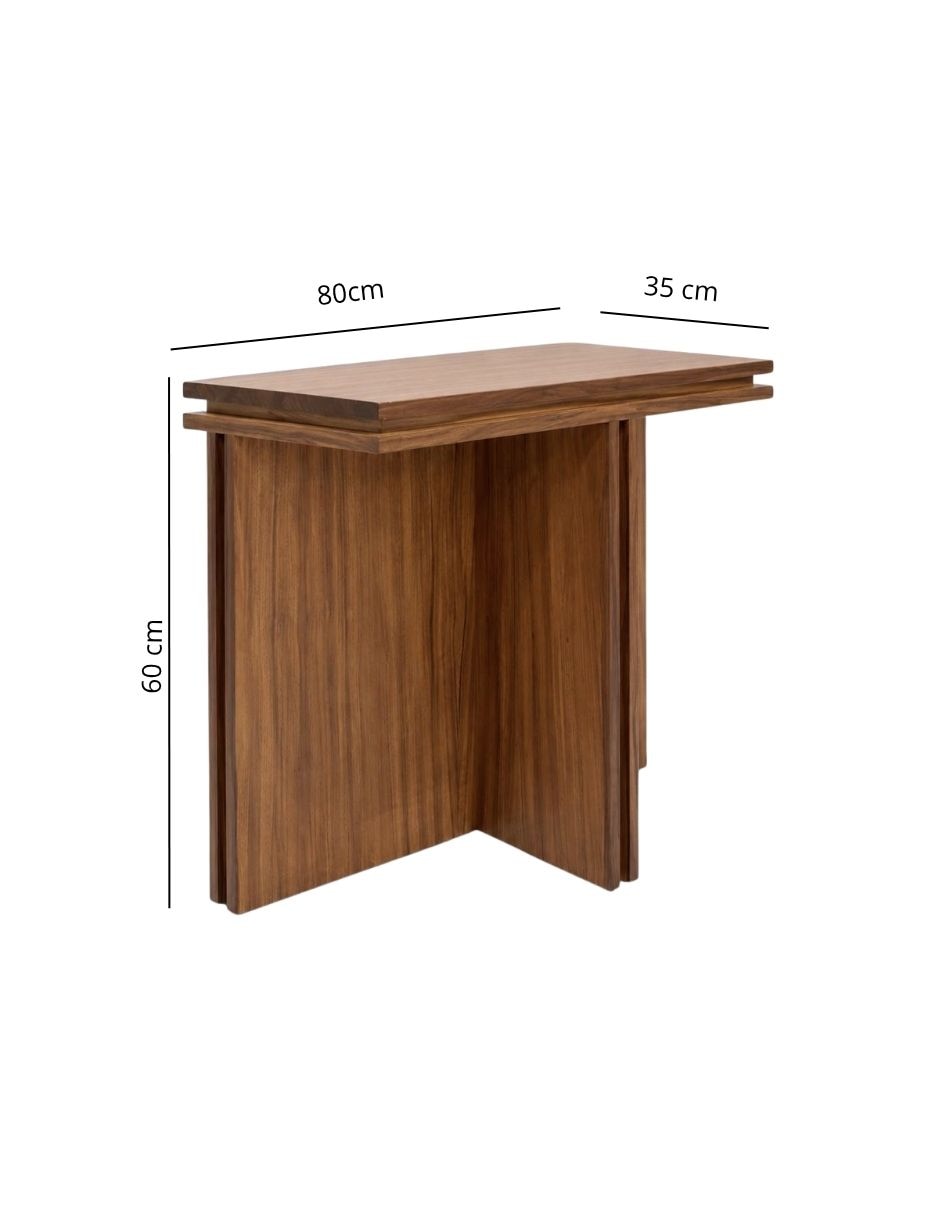 Mesa lateral mesa lateral de madera parota