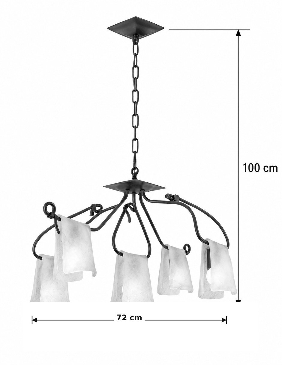 Lámpara colgante incandescente y led 265mw toallero 3