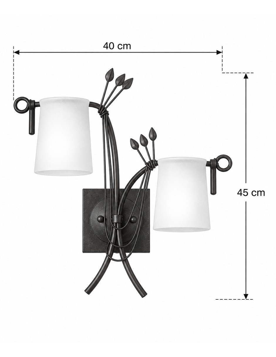 Arbotante incandescente y led 252mw 3