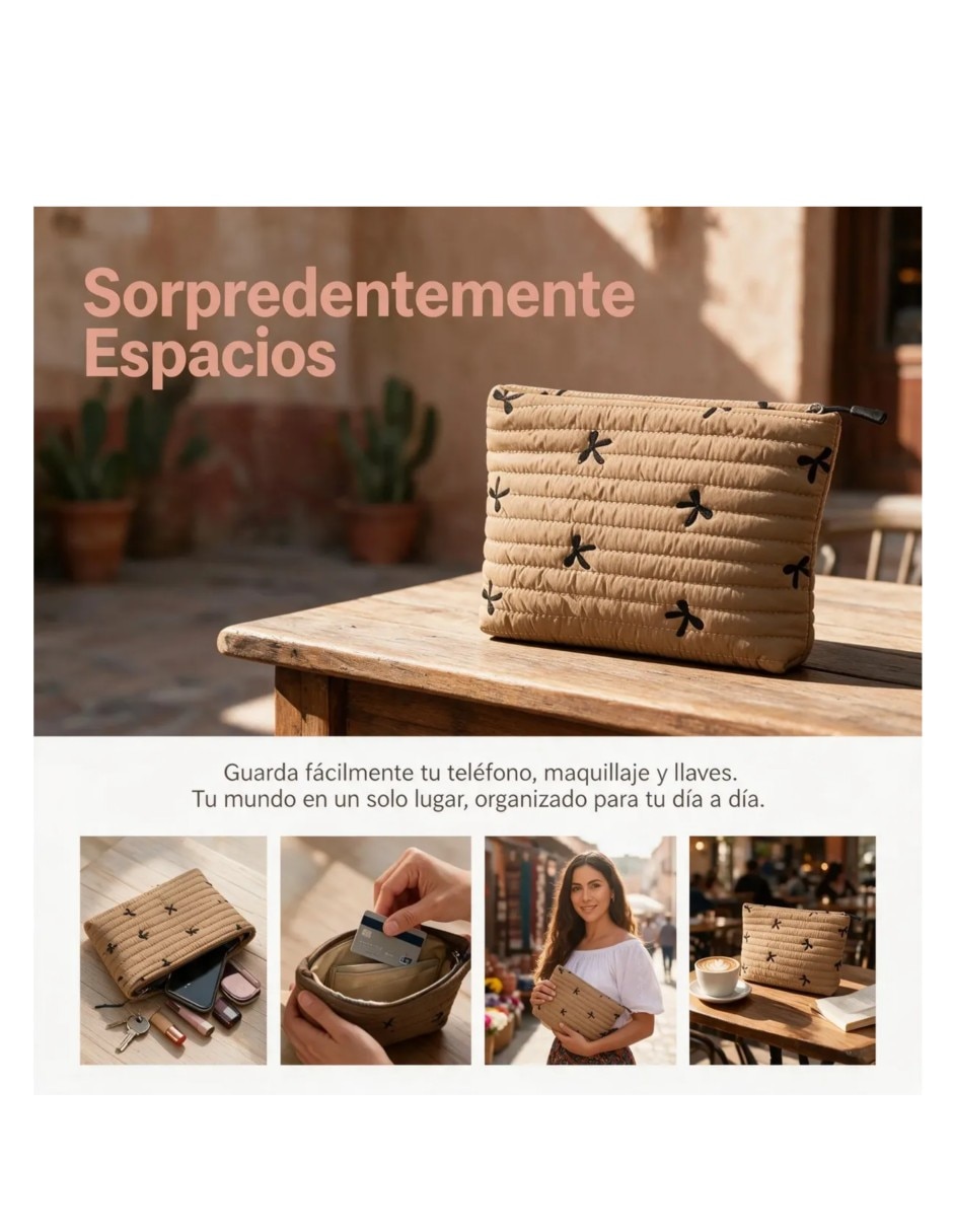 Cosmetiquera para maquillaje friends impermeable 2 piezas 2