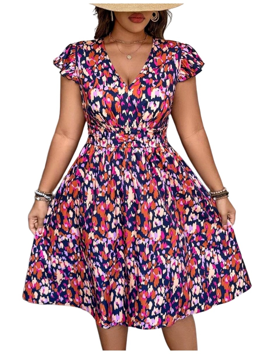 Vestido a la rodilla casual para mujer 4