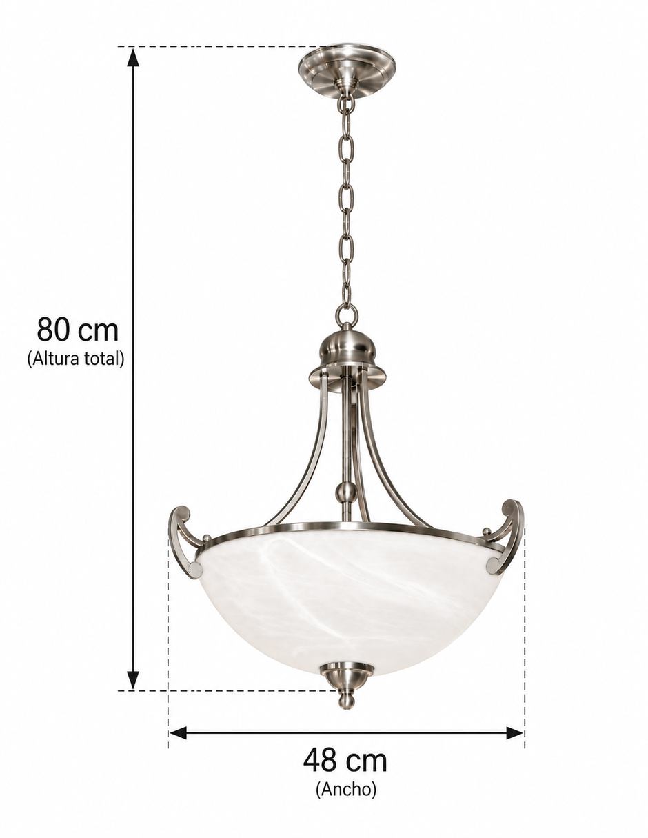 Lámpara colgante incandescente y led 5393 3