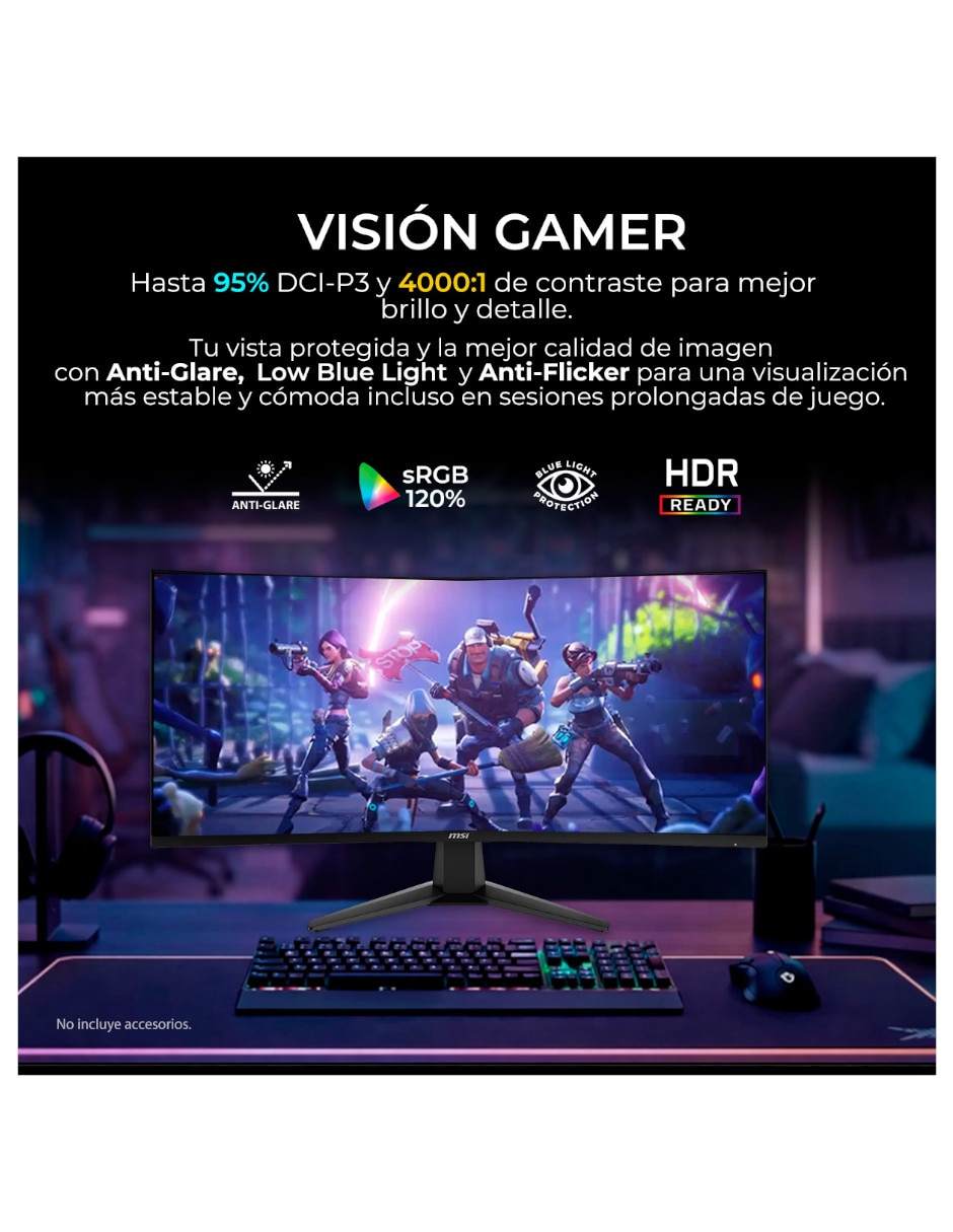 Monitor gamer VA UWQHD 34 pulgadas MAG 346CQDF E20 6