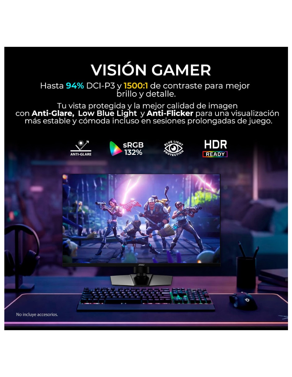 Monitor gamer MAG 321UPD E14 IPS 4K/UHD 31.5 pulgadas 6