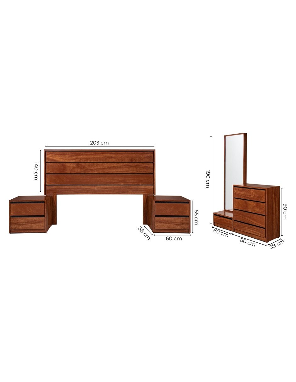 Set recámara mallorca de mdf 17