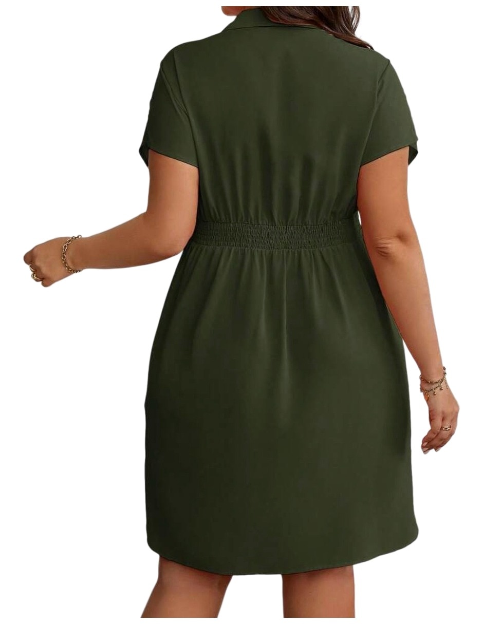 Vestido arriba rodilla casual para mujer 5