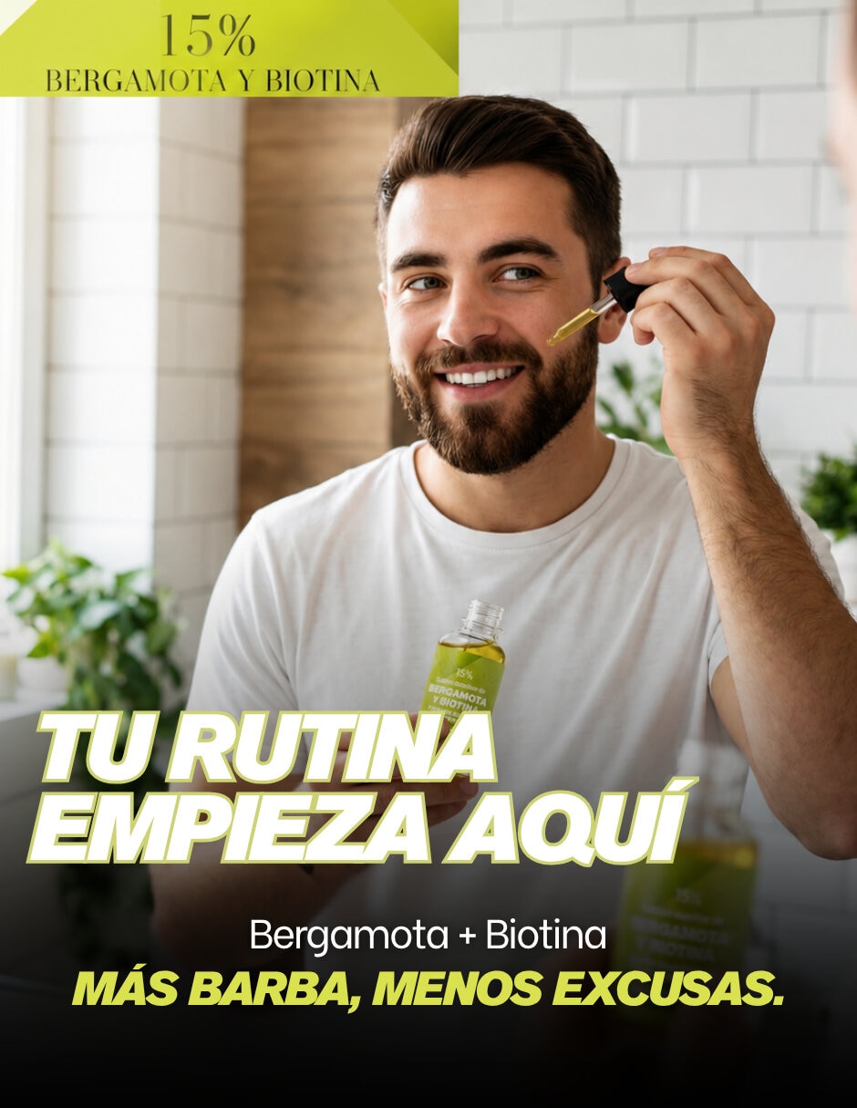 Tratamiento para barba y cabello auxiliar en el crecimiento de cabello y barba