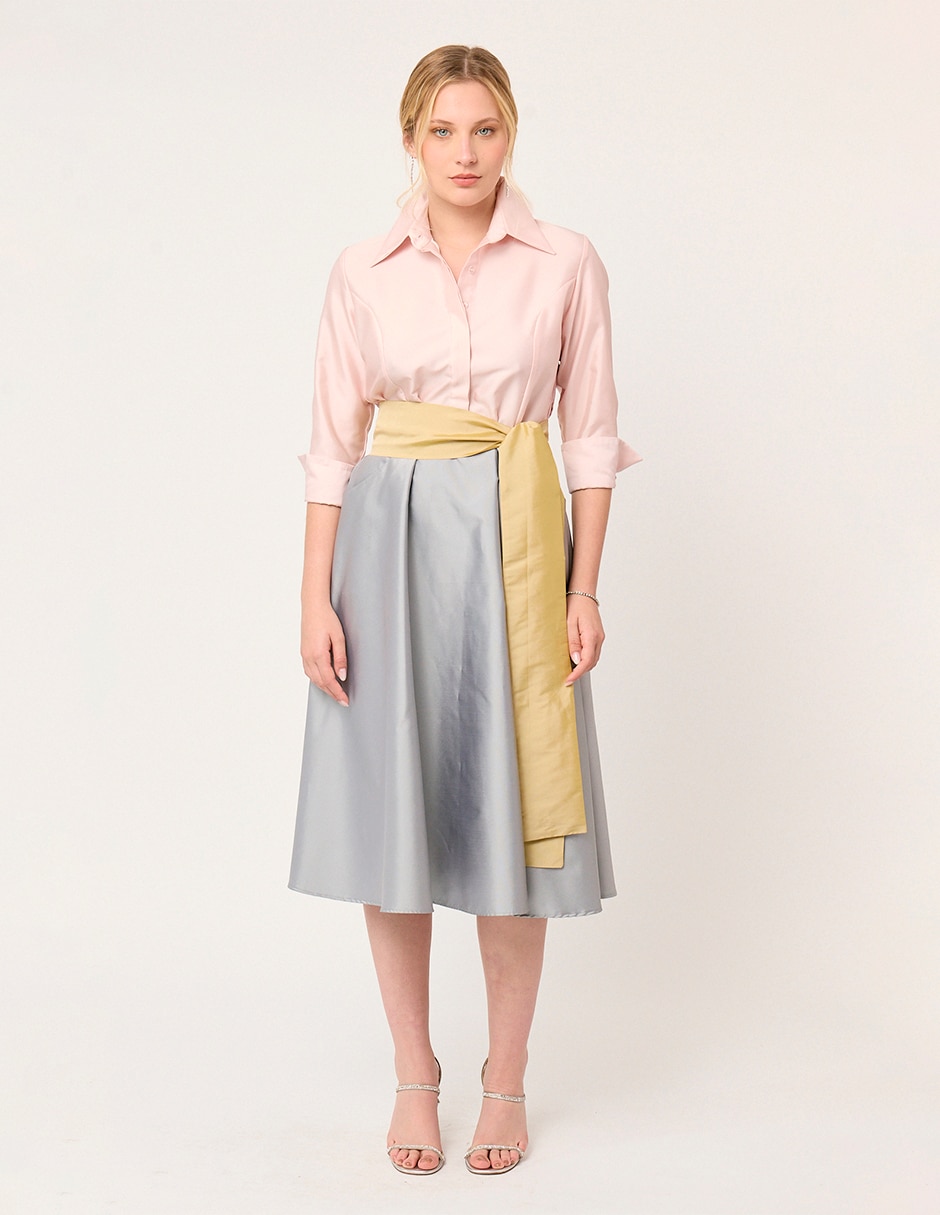 Vestido midi fiesta windsor para mujer