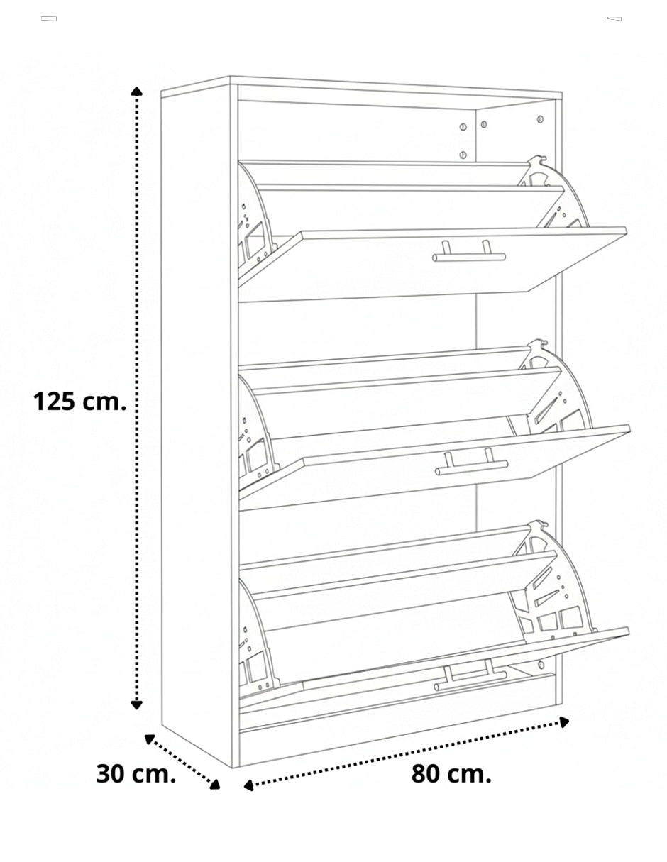 Zapatera armable mueble para 24 pares de zapatos 10