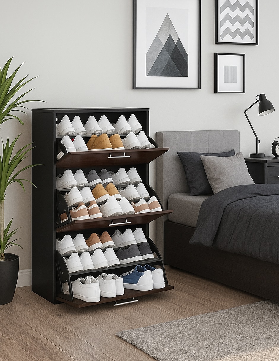 Zapatera armable mueble para 24 pares de zapatos 7