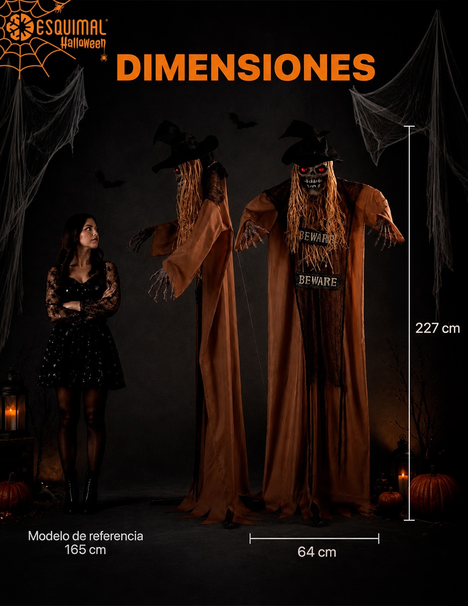 Figura decorativa Muñeco Interactivo de Terror con forma de espectro 7