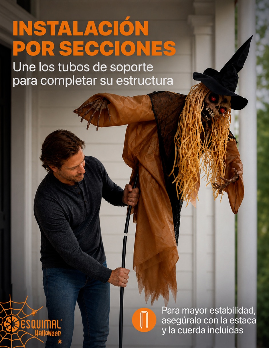 Figura decorativa Muñeco Interactivo de Terror con forma de espectro 4