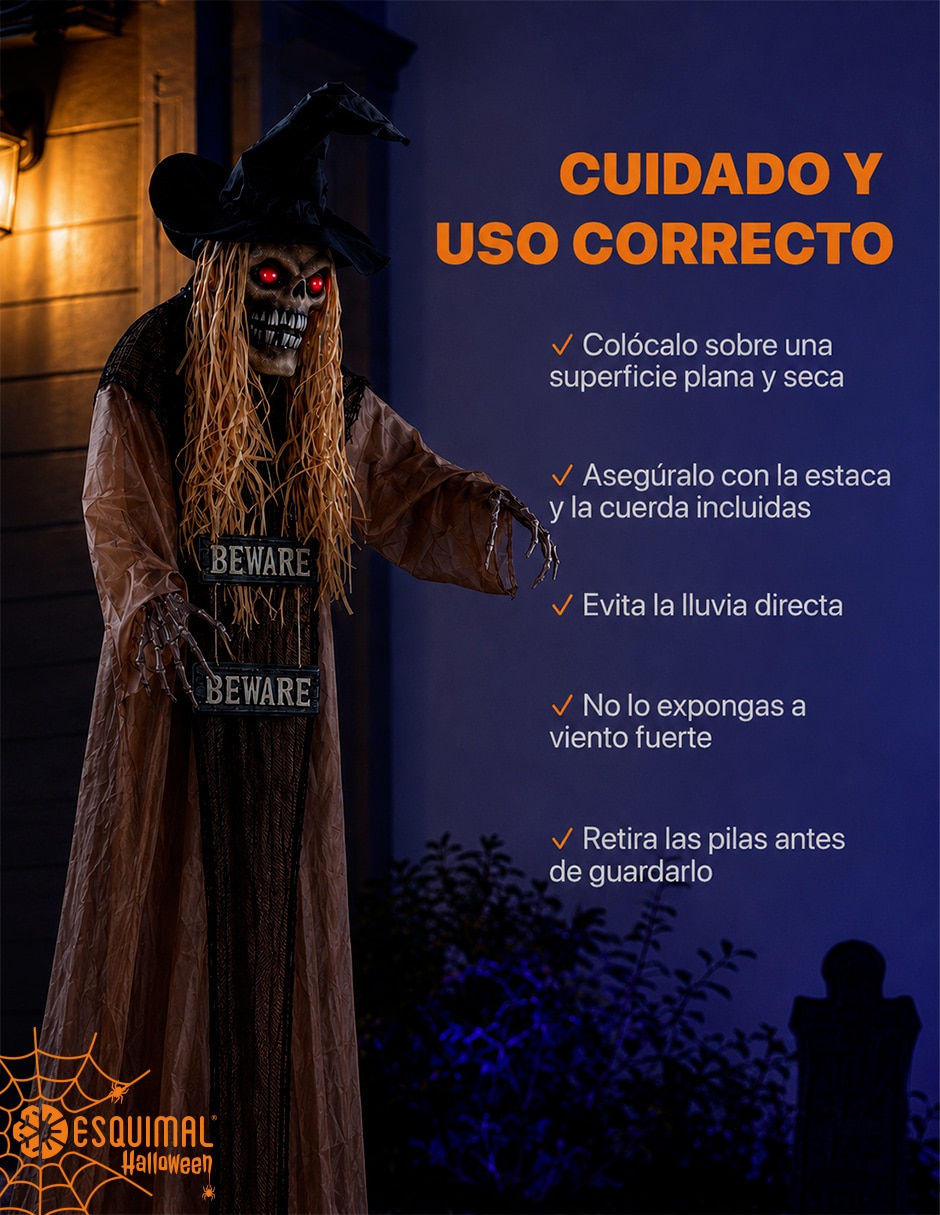 Figura decorativa Muñeco Interactivo de Terror con forma de espectro 5