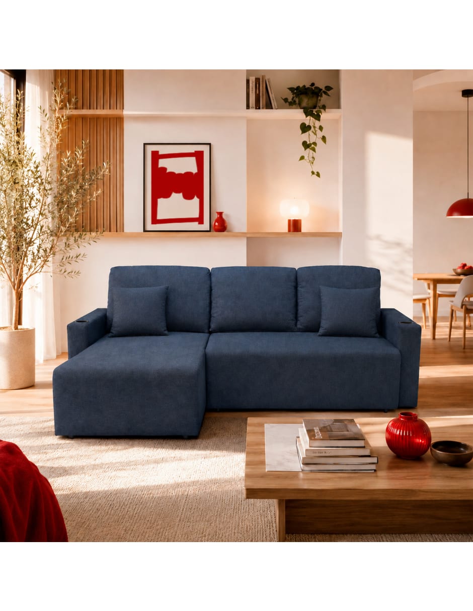 Sofá cama armable de madera 7