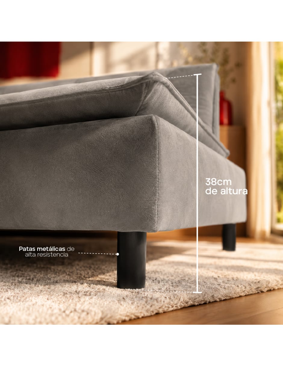 Sofá cama armable de madera pino 3