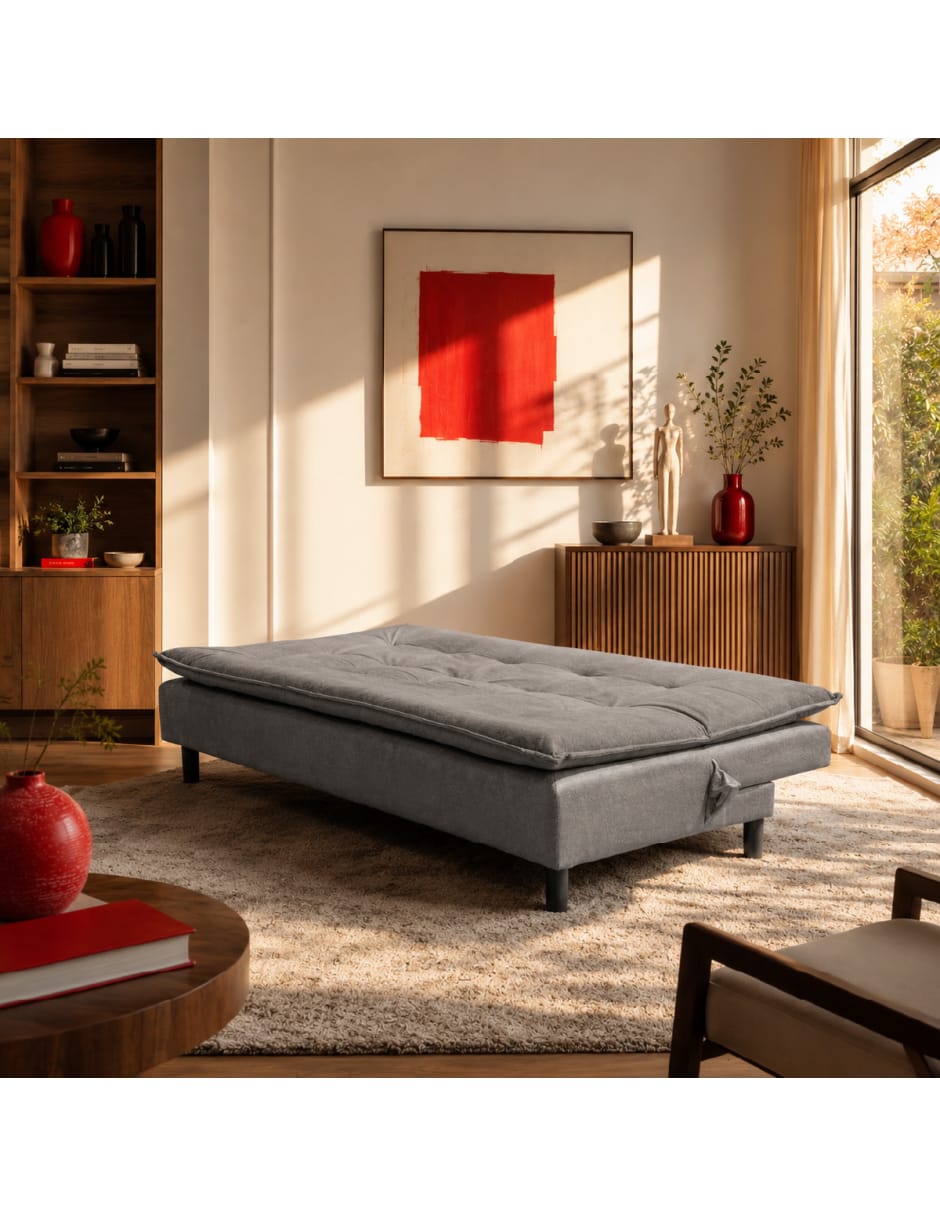 Sofá cama armable de madera pino 6