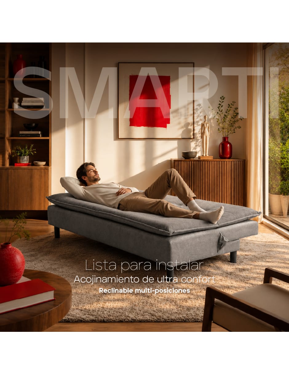 Sofá cama armable de madera pino 7