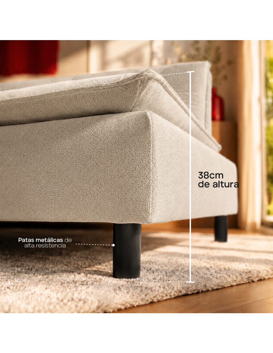 Sofá cama armable de madera pino 3