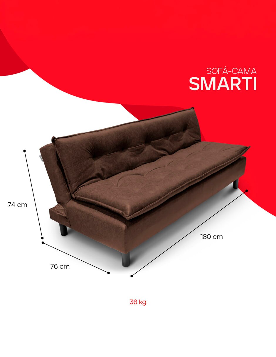 Sofá cama armable de madera pino 8