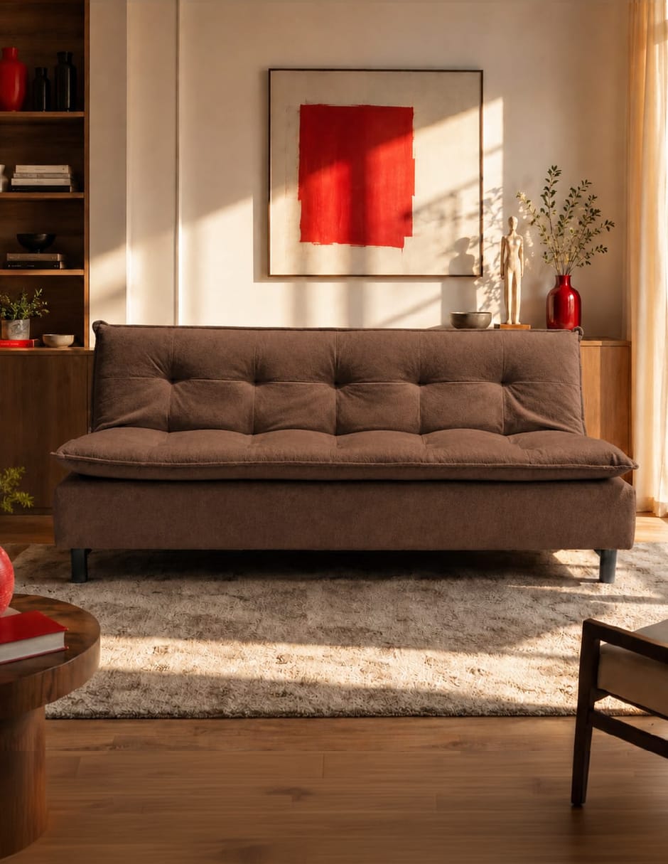 Sofá cama armable de madera pino 5