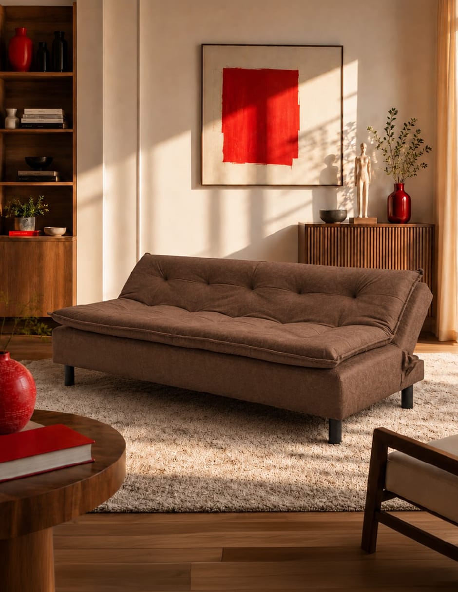 Sofá cama armable de madera pino 6