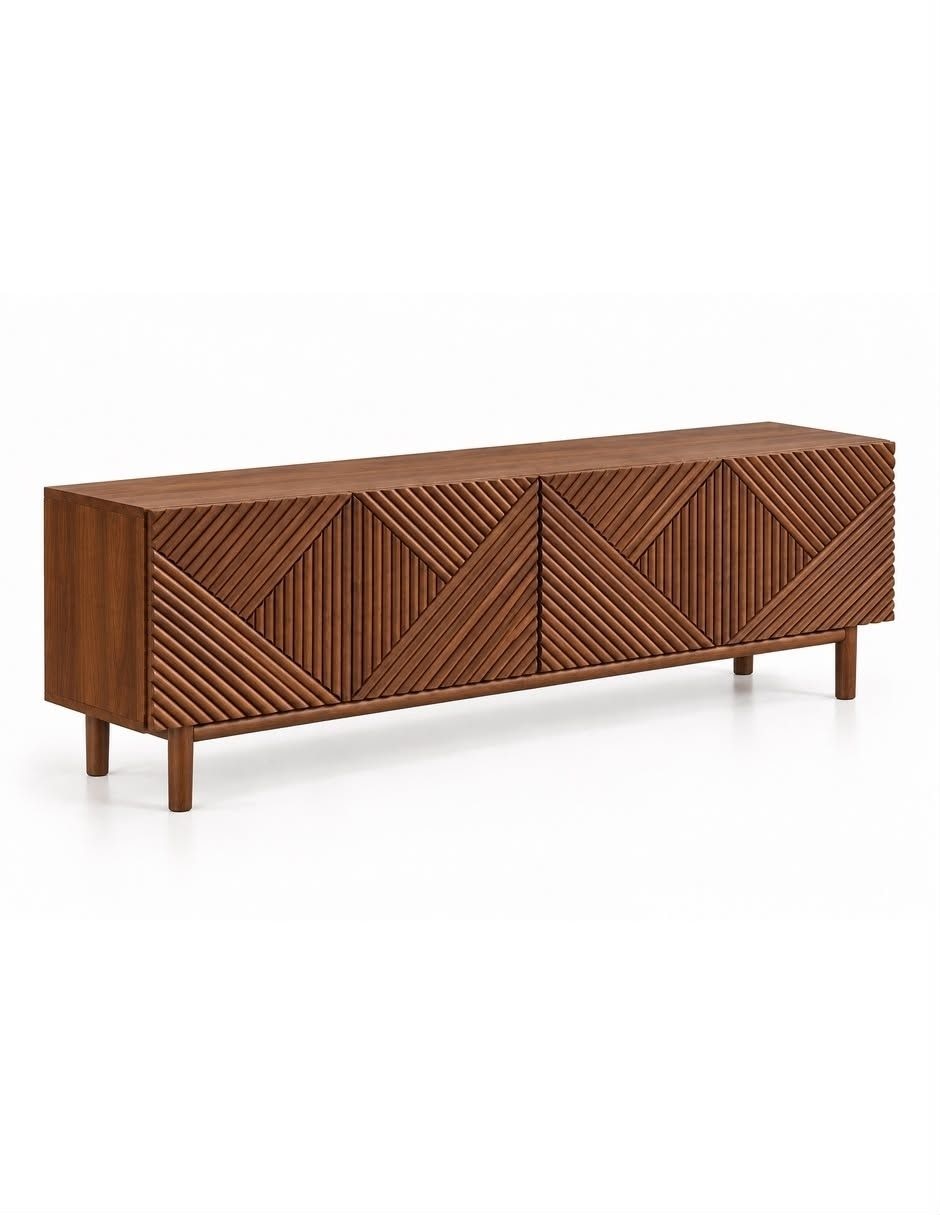 Mueble de tv de madera parota