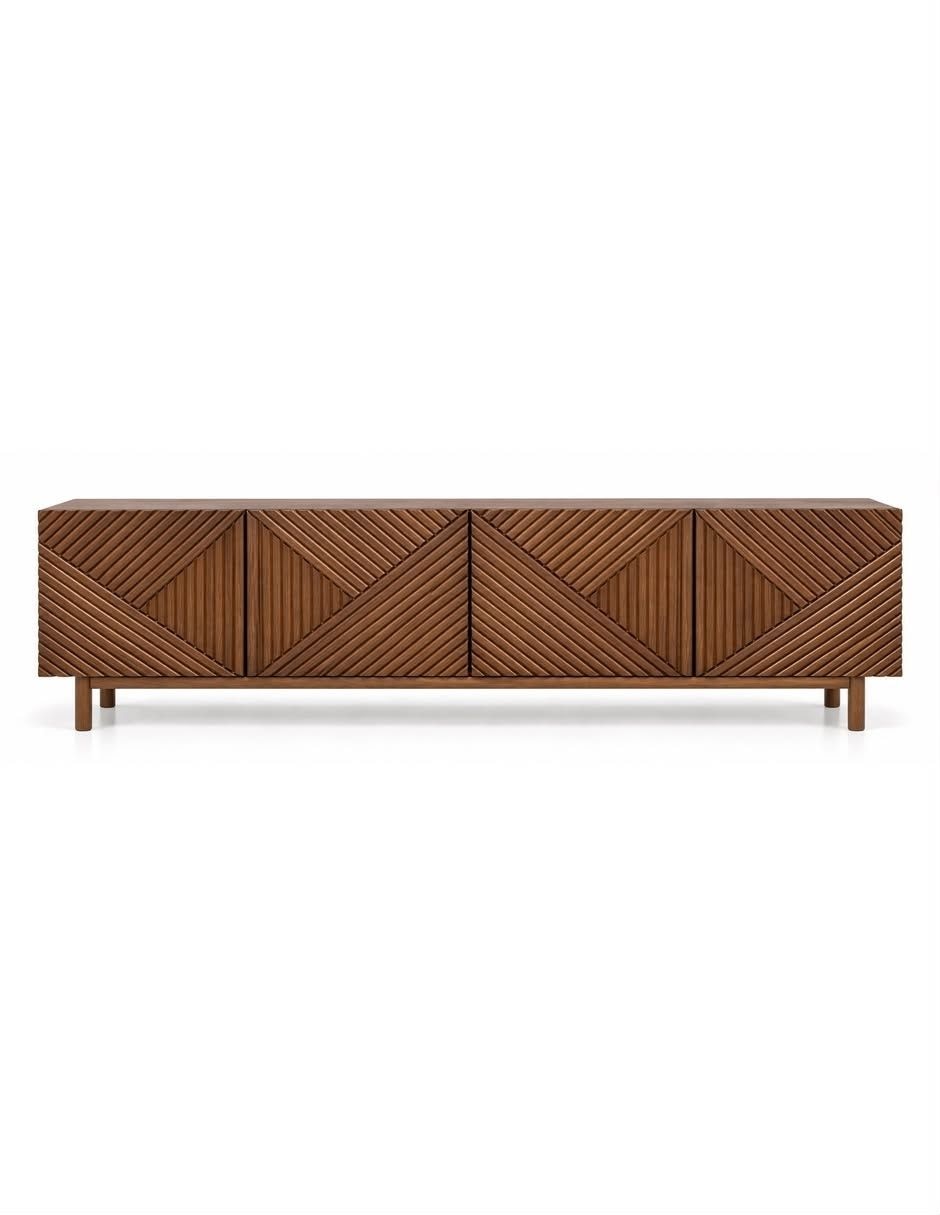 Mueble de tv de madera parota 5