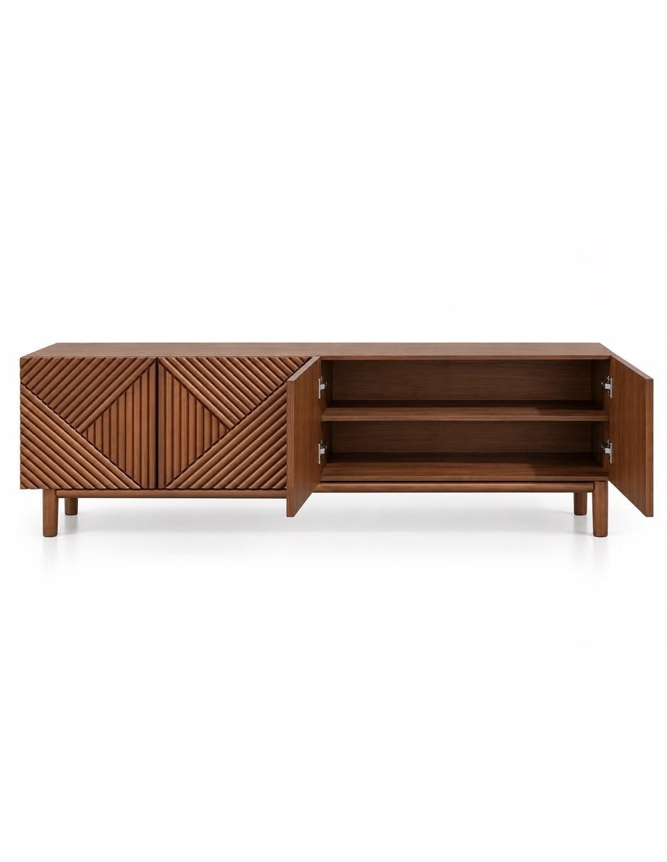 Mueble de tv de madera parota