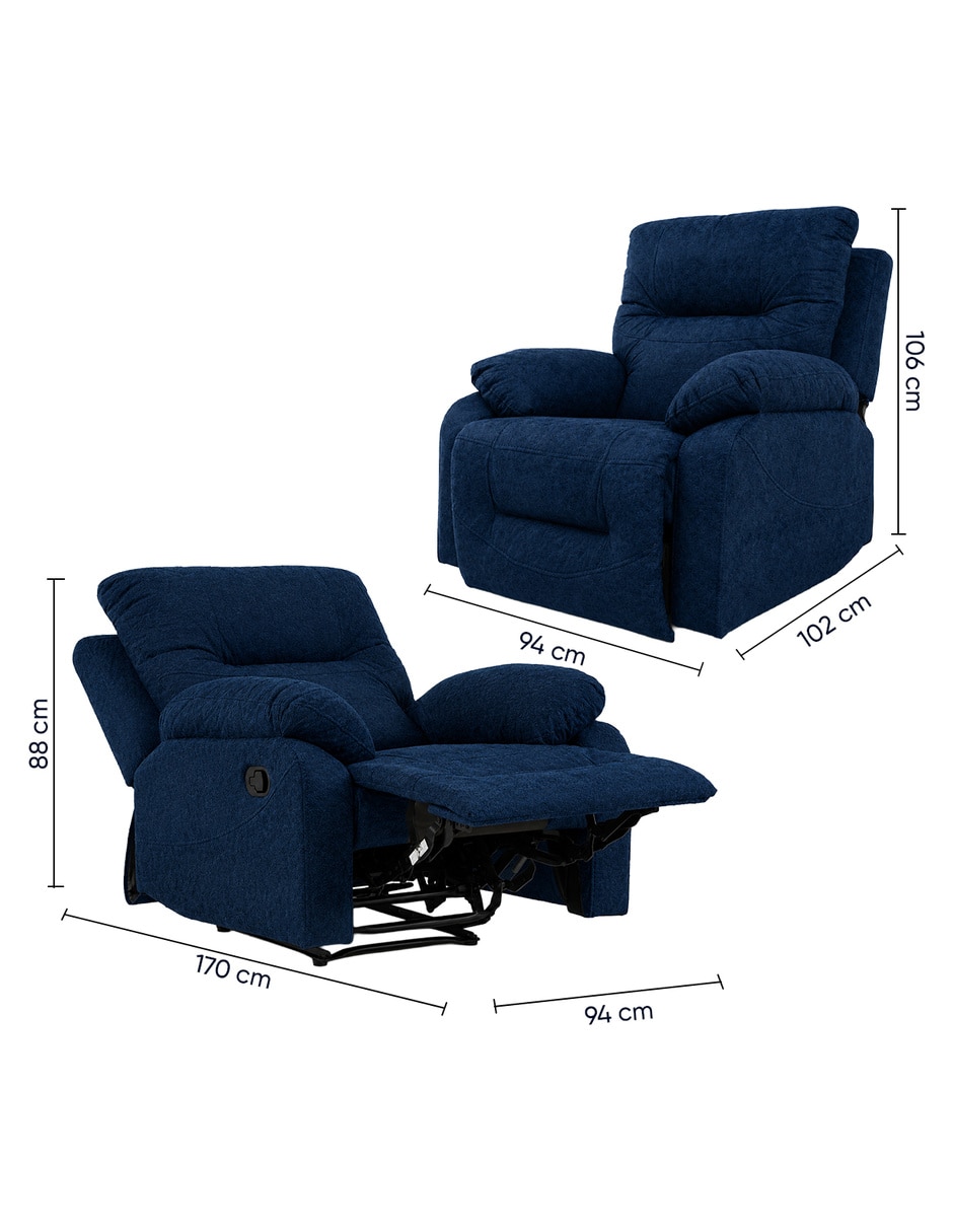 Reclinable Polo de Tela 8