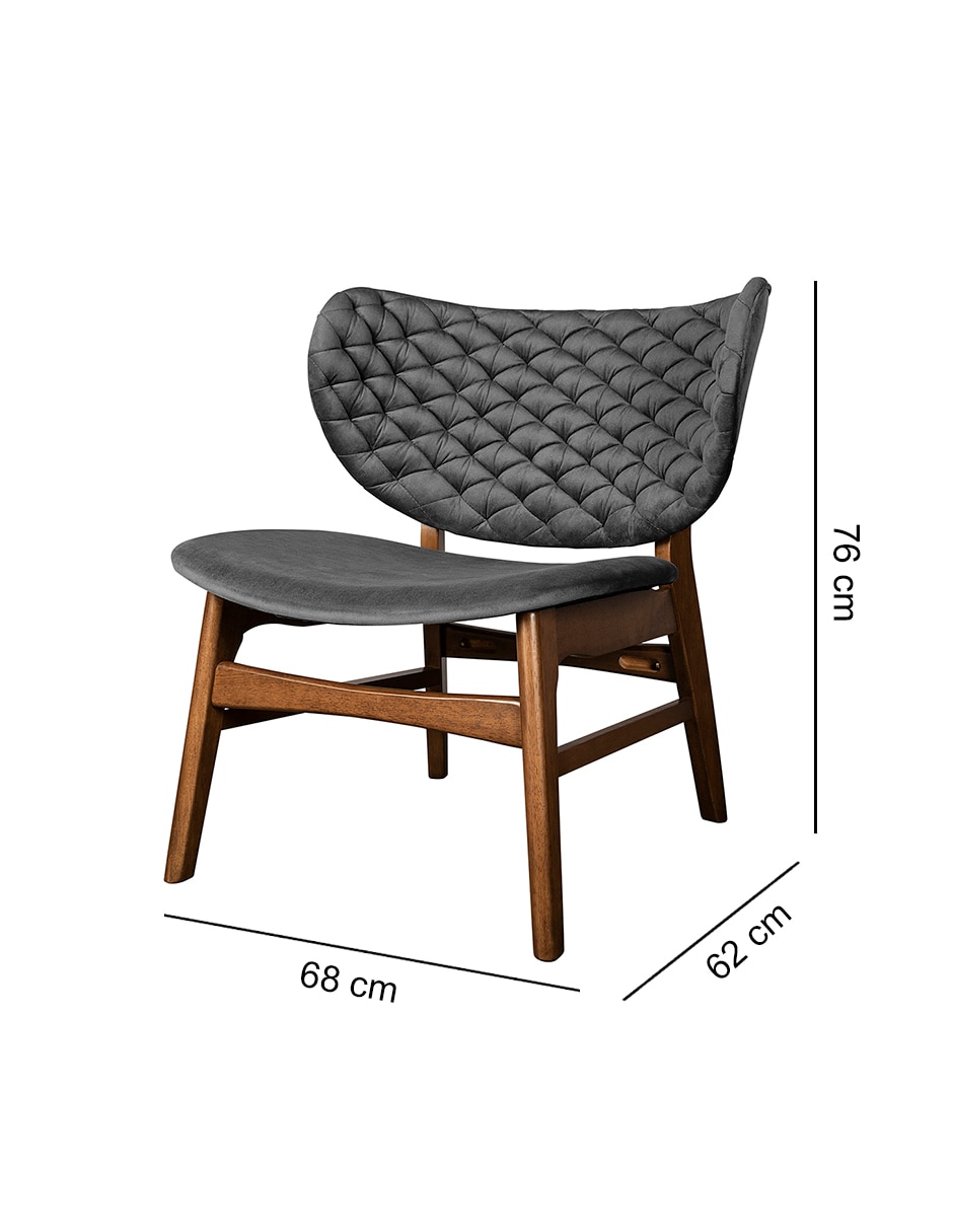 Silla boris de madera de caucho 6