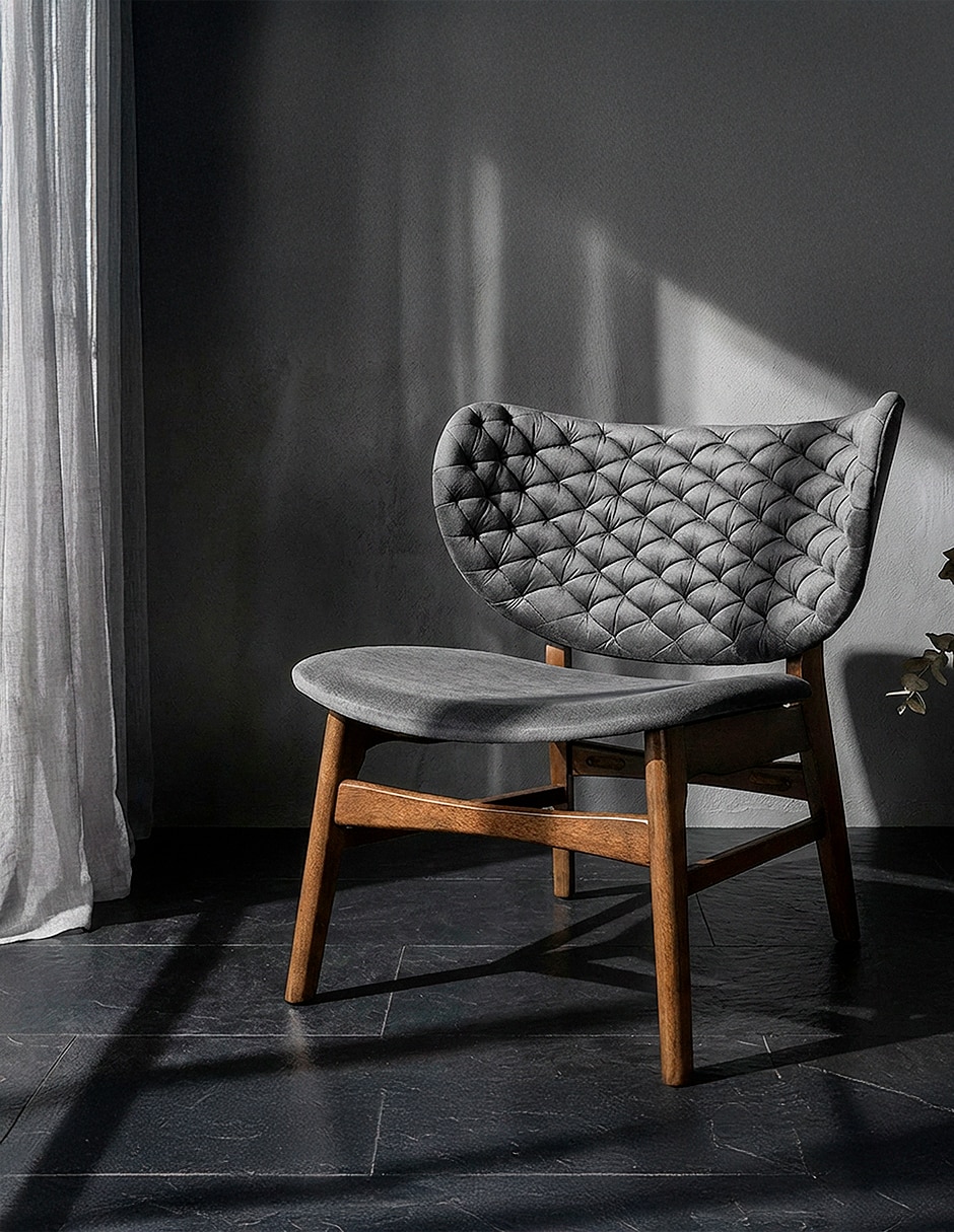 Silla boris de madera de caucho 2