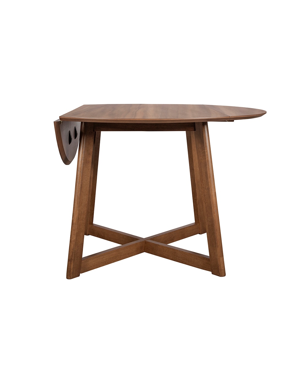 Mesa de comedor armable rum de madera 7