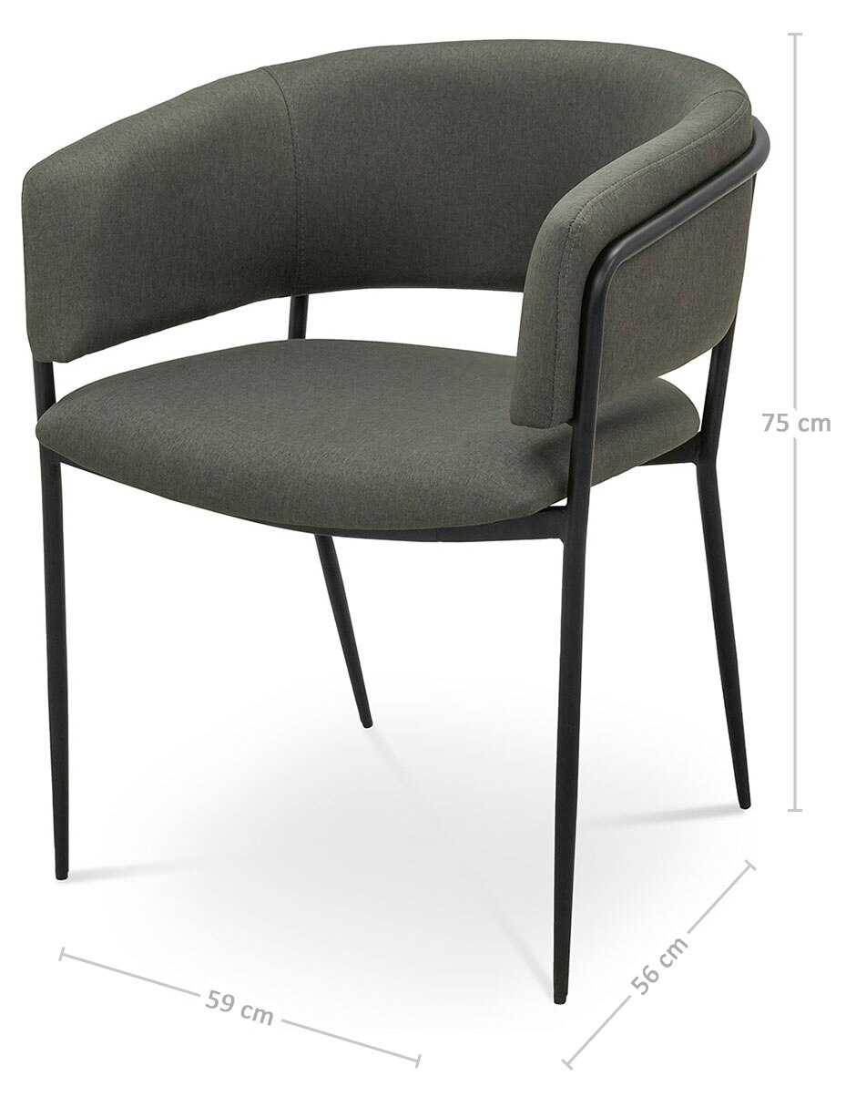 Set de sillas 4 piezas LUMER de Tela 6