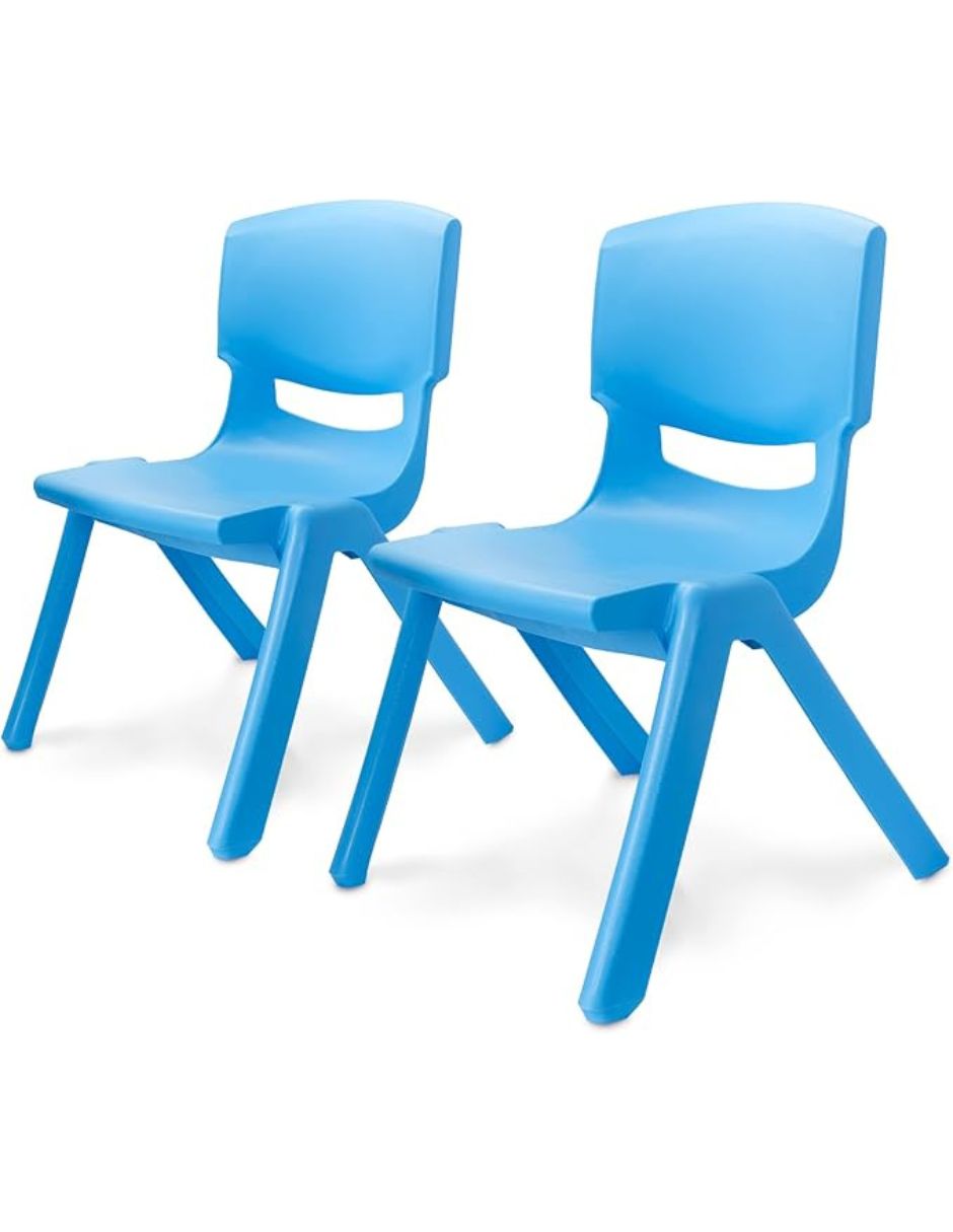Set de sillas 2 piezas silla infantil de plástico Set de sillas 2 piezas silla infantil de plástico