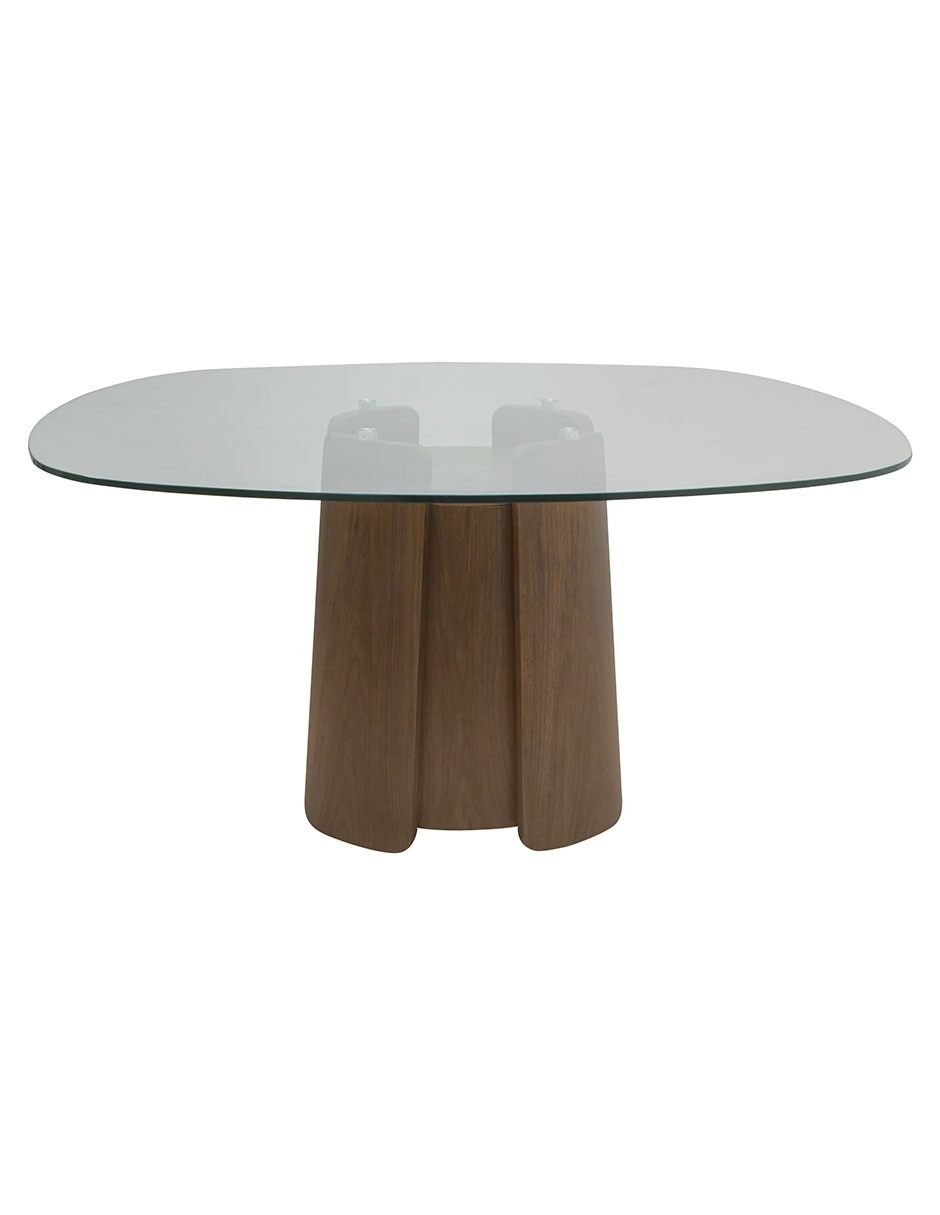 Mesa de comedor armable zira de vidrio Mesa de comedor armable zira de vidrio