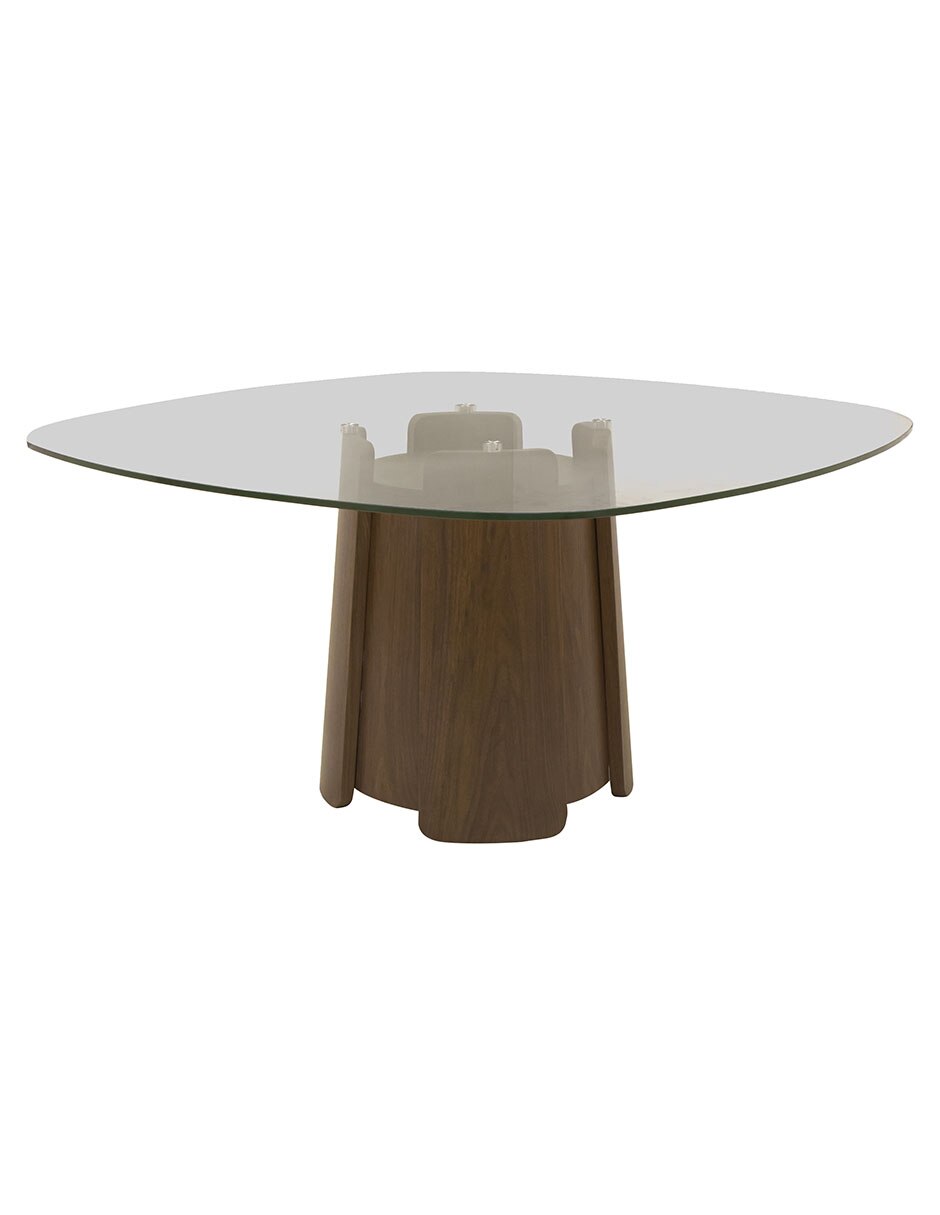 Mesa de comedor armable zira de vidrio 2