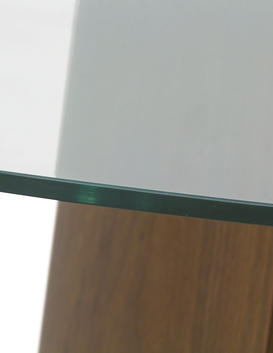 Mesa de comedor armable zira de vidrio 4