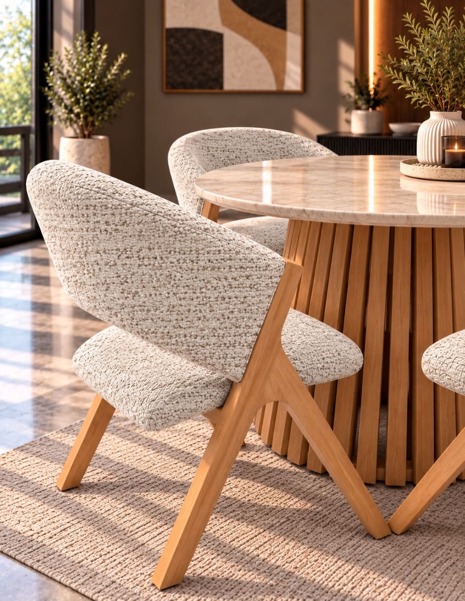 Juego de sillas 2 piezas italia natural de madera pino 9