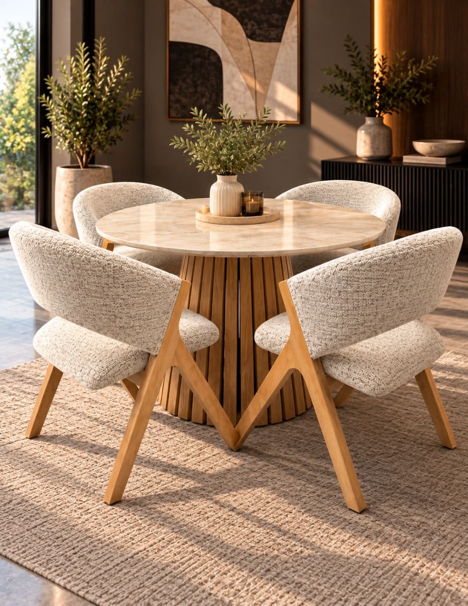 Juego de sillas 2 piezas italia natural de madera pino 6