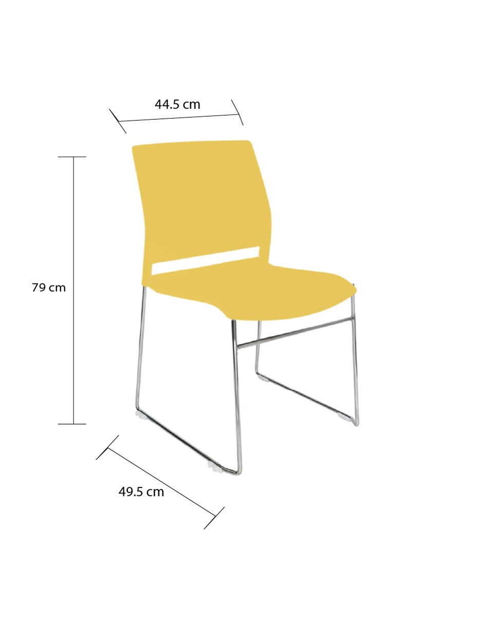 Silla 1 piezas Delta OHV14 de Polipropileno 7